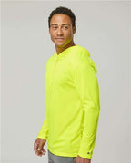 Badger Unisex B-Core Hooded Long Sleeve T-Shirt 4105