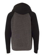 Independent Trading Co. Youth Lightweight Special Blend Raglan Hooded Sweatshirt PRM15YSB