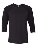BELLA + CANVAS Unisex Three-Quarter Sleeve Baseball Tee 3200