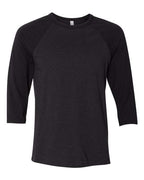BELLA + CANVAS Unisex Three-Quarter Sleeve Baseball Tee 3200