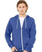 BELLA + CANVAS Unisex Sponge Fleece Full-Zip Hoodie Sweatshirt 3739