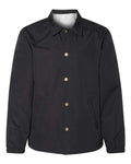 Independent Trading Co. Men's Water-Resistant Windbreaker Coach’s Jacket EXP99CNB