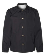 Independent Trading Co. Men's Water-Resistant Windbreaker Coach’s Jacket EXP99CNB