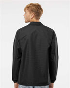 Independent Trading Co. Men's Water-Resistant Windbreaker Coach’s Jacket EXP99CNB