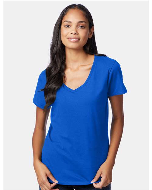 Hanes Women's Perfect-T V-Neck T-Shirt S04V