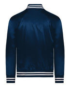 Augusta Sportswear Unisex Satin Baseball Jacket Striped Trim 3610