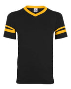 Augusta Sportswear V-Neck Jersey with Striped Sleeves 360