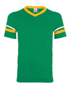 Augusta Sportswear V-Neck Jersey with Striped Sleeves 360