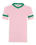 Augusta Sportswear V-Neck Jersey with Striped Sleeves 360