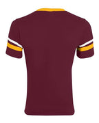 Augusta Sportswear V-Neck Jersey with Striped Sleeves 360