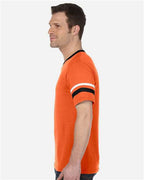 Augusta Sportswear V-Neck Jersey with Striped Sleeves 360