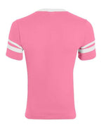 Augusta Sportswear V-Neck Jersey with Striped Sleeves 360