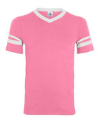 Augusta Sportswear V-Neck Jersey with Striped Sleeves 360
