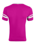 Augusta Sportswear V-Neck Jersey with Striped Sleeves 360
