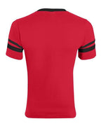 Augusta Sportswear V-Neck Jersey with Striped Sleeves 360