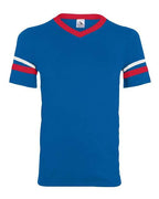 Augusta Sportswear V-Neck Jersey with Striped Sleeves 360