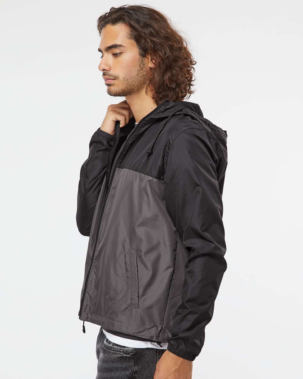 Men's Lightweight Windbreaker Full-Zip Jacket