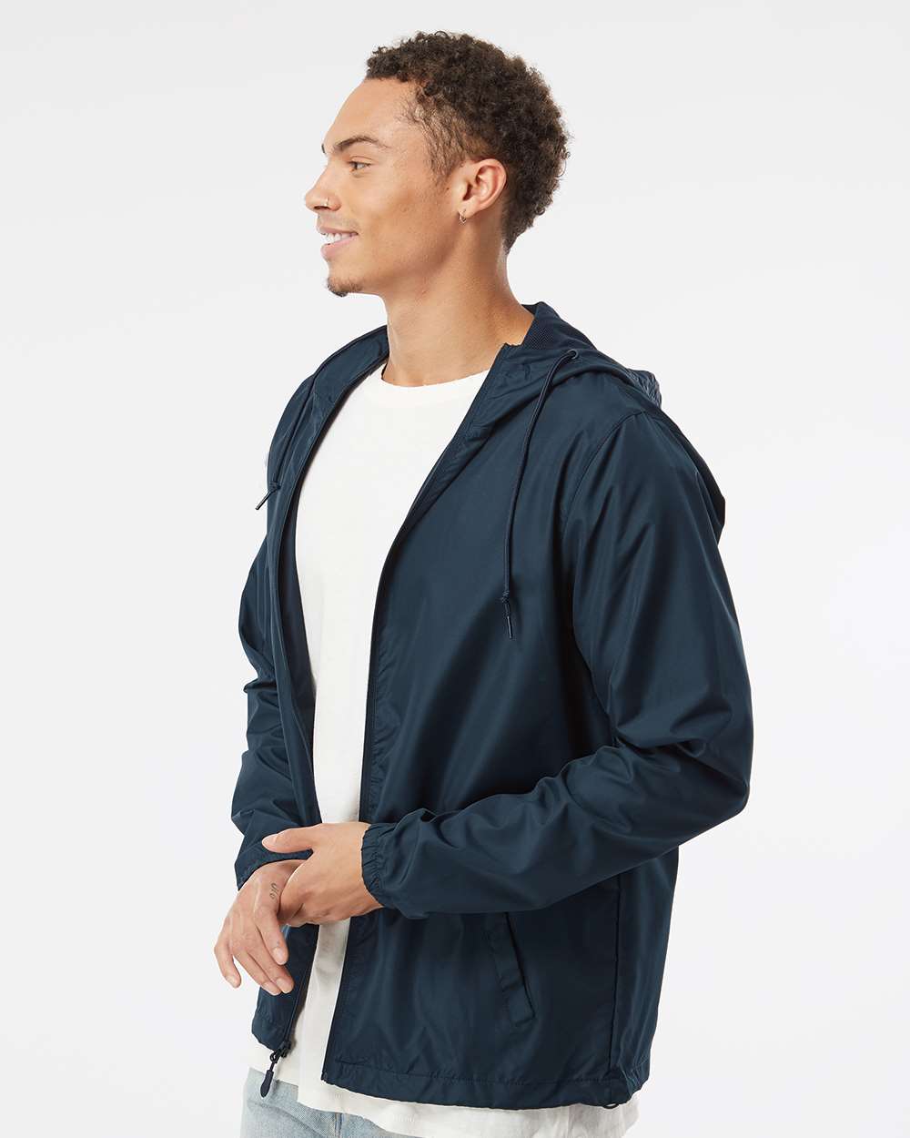 Men's Lightweight Windbreaker Full-Zip Jacket