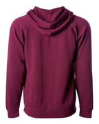 Independent Trading Co. Unisex Special Blend Raglan Full-Zip Hooded Sweatshirt PRM33SBZ