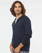 Independent Trading Co. Unisex Special Blend Raglan Full-Zip Hooded Sweatshirt PRM33SBZ
