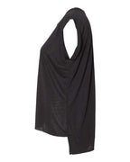 BELLA + CANVAS Women’s Flowy Rolled Cuffs Muscle Tee 8804