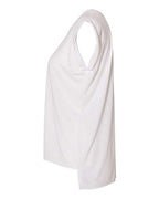 BELLA + CANVAS Women’s Flowy Rolled Cuffs Muscle Tee 8804