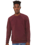 BELLA + CANVAS Unisex Sponge Fleece Raglan Crewneck Sweatshirt 3901