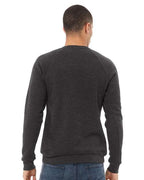 BELLA + CANVAS Unisex Sponge Fleece Raglan Crewneck Sweatshirt 3901