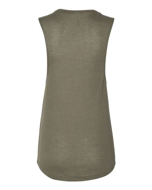 BELLA + CANVAS Women's Flowy Scoop Muscle Tank 8803