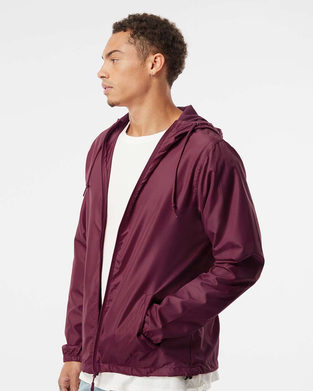 Men's Lightweight Windbreaker Full-Zip Jacket