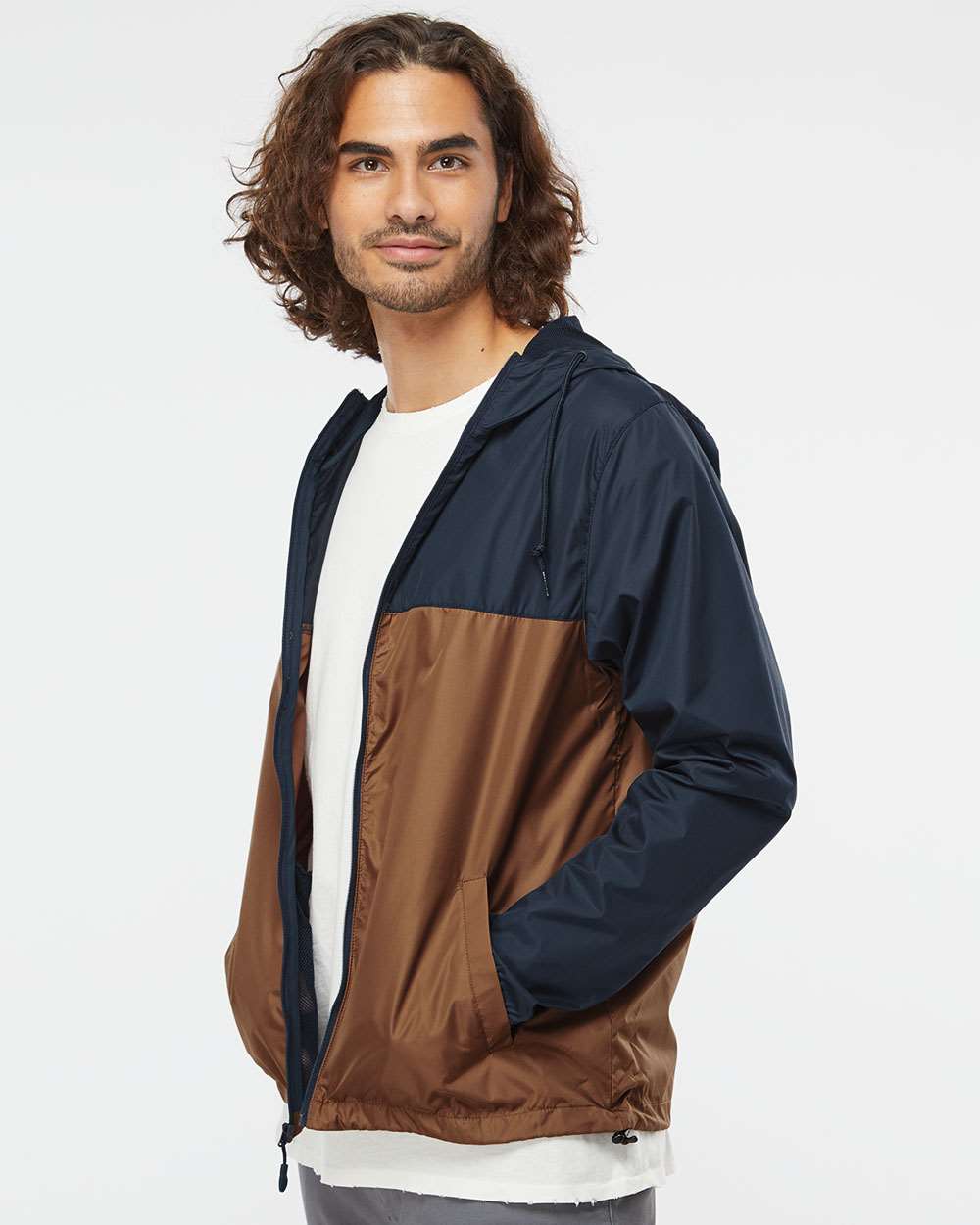 Men's Lightweight Windbreaker Full-Zip Jacket