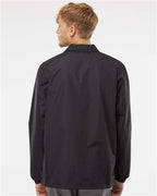 Independent Trading Co. Men's Water-Resistant Windbreaker Coach’s Jacket EXP99CNB