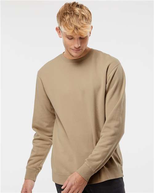 Independent Trading Co. Unisex Midweight Pigment-Dyed Crewneck Sweatshirt PRM3500