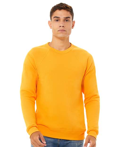 BELLA + CANVAS Unisex Sponge Fleece Raglan Crewneck Sweatshirt 3901