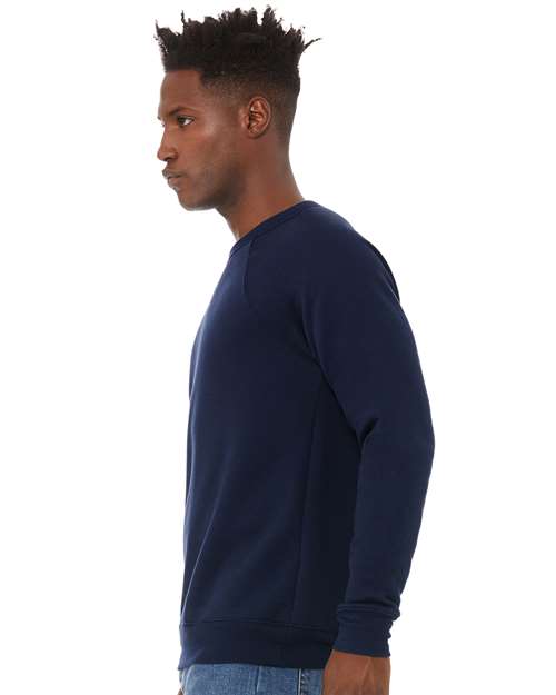 BELLA + CANVAS Unisex Sponge Fleece Raglan Crewneck Sweatshirt 3901