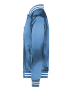 Augusta Sportswear Unisex Satin Baseball Jacket Striped Trim 3610