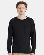 Hanes Unisex Workwear Long Sleeve Pocket T-Shirt W120