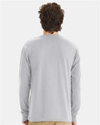 Hanes Unisex Workwear Long Sleeve Pocket T-Shirt W120