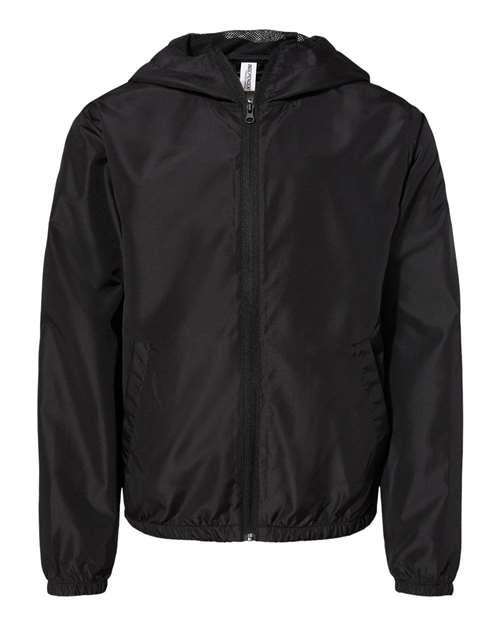 Independent Trading Co. Youth Lightweight Windbreaker Full-Zip Jacket EXP24YWZ