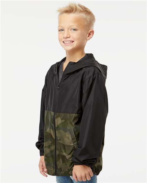 Independent Trading Co. Youth Lightweight Windbreaker Full-Zip Jacket EXP24YWZ
