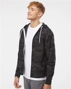 Independent Trading Co. Unisex Lightweight Full-Zip Hooded Sweatshirt AFX90UNZ