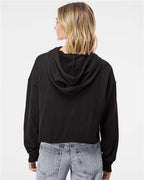 Independent Trading Co. Women’s Lightweight Crop Hooded Sweatshirt AFX64CRP