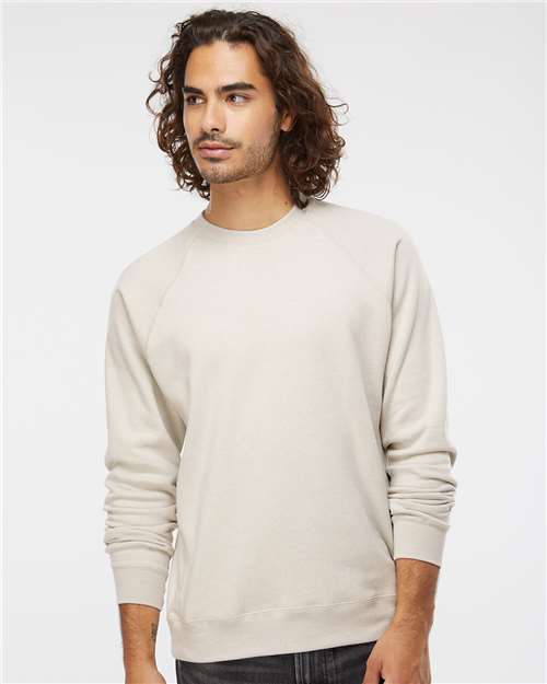 Independent Trading Co. Unisex Special Blend Raglan Crewneck Sweatshirt PRM30SBC