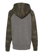 Independent Trading Co. Youth Lightweight Special Blend Raglan Hooded Sweatshirt PRM15YSB
