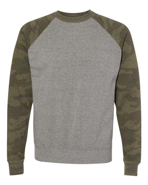 Independent Trading Co. Unisex Special Blend Raglan Crewneck Sweatshirt PRM30SBC