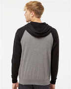 Independent Trading Co. Unisex Special Blend Raglan Full-Zip Hooded Sweatshirt PRM33SBZ