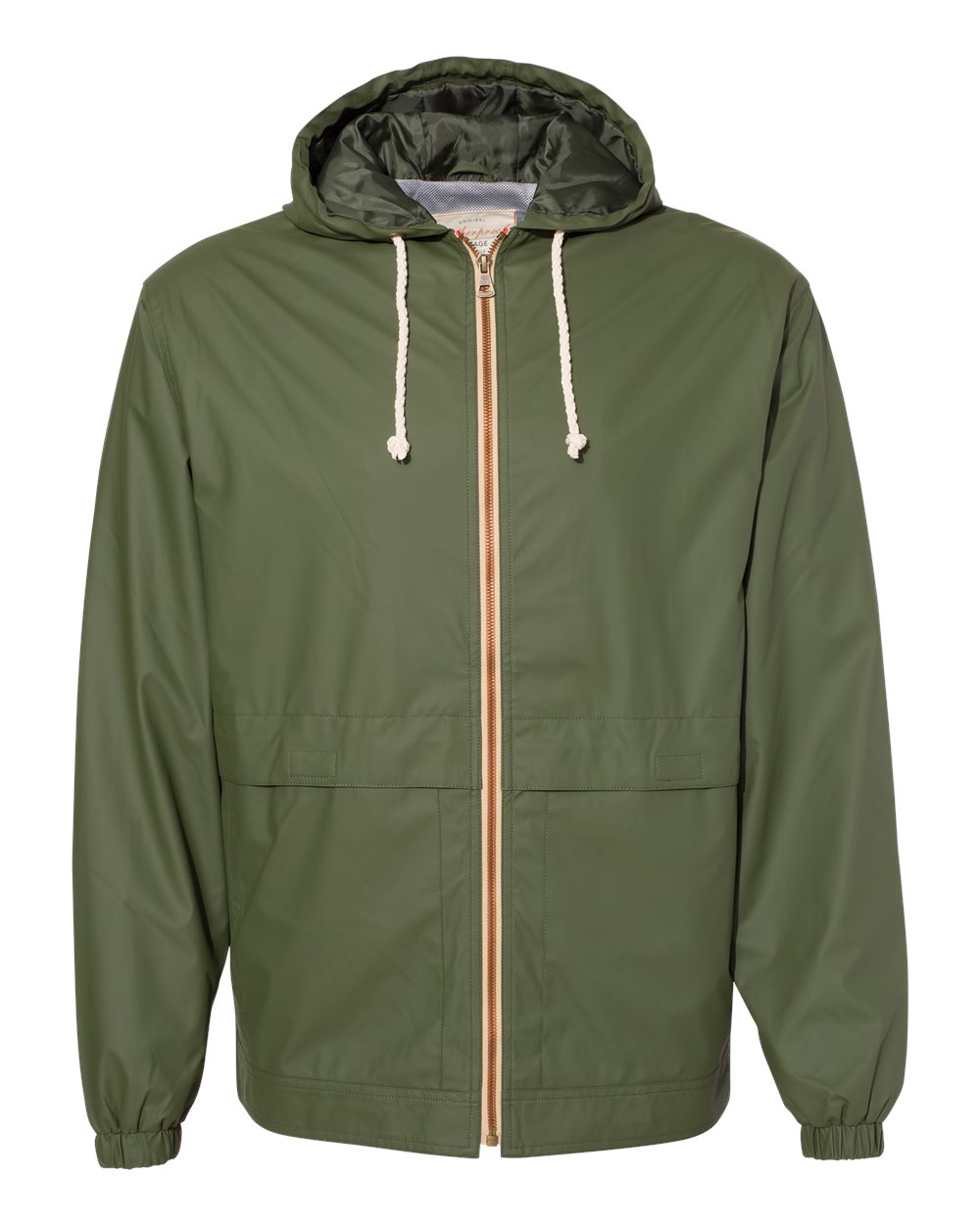 Unisex Vintage Hooded Rain Jacket