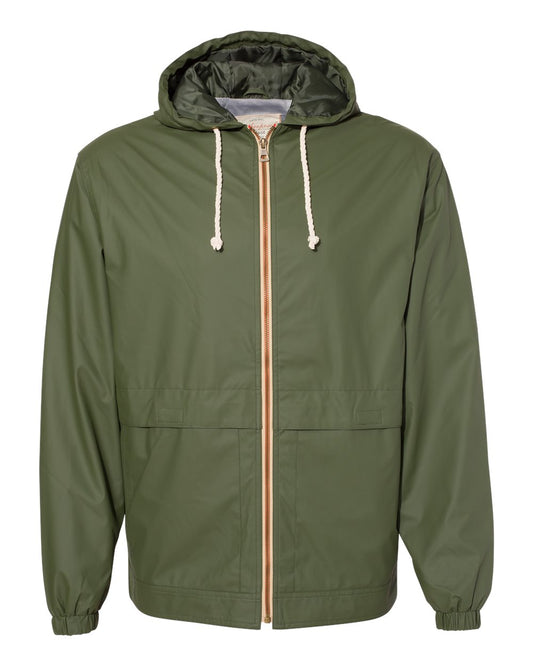 Unisex Vintage Hooded Rain Jacket