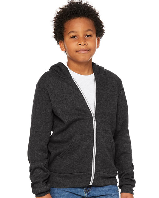 Custom Youth Sponge Fleece Full-Zip Hoodie – Add Your Logo or Design