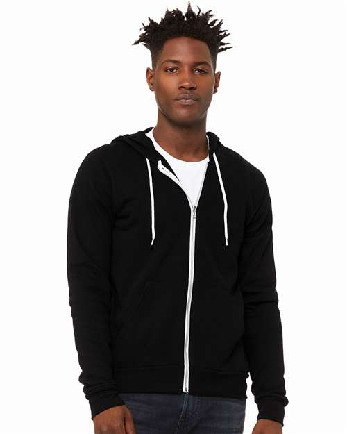 BELLA + CANVAS Unisex Sponge Fleece Full-Zip Hoodie Sweatshirt 3739